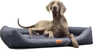 Tierlando® Letto ortopedico per cani WILLIAM Easy-Clean | Divano per cani - Dimensioni: 130x100cm | Colore: 02 Graphite