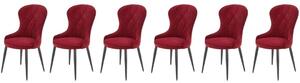 Set di 6 sedie K366 acero vellutato