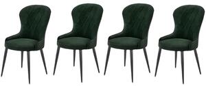 Set di 4 sedie K366 in velluto verde