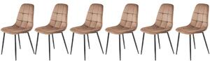 Set di 6 sedie K417 in velluto beige