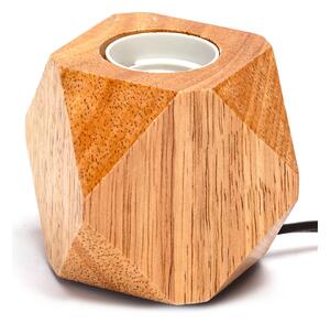 Portalampada da tavolo Rombo in legno E27 80×80 mm Aigostar