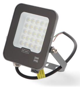Faro proiettore Led 20W Nero da esterno IP65 Bianco freddo 6000K M LEDME