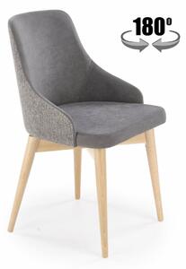 Sedia girevole Malaga grigio H79