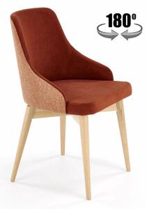 Sedia girevole Malaga cannella H79 cm