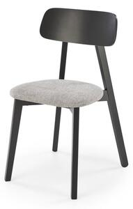 Sedia imbottita Hylo grigio/nero
