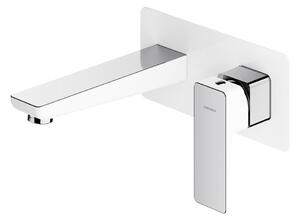 Omnires PARMA PM7415CRB Miscelatore incasso per lavabo, cromato-bianco