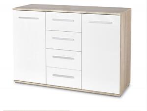 Credenza Lima KM-4 in rovere Sonoma/bianco