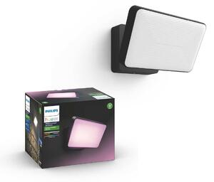 Lampada da esterno Philips Hue White and Color ambiance, modello Discover, luce intelligente da parete, Bluetooth/Zigbee, colore nero, LED, materiali: metallo e plastica, lampadina non sostituibile