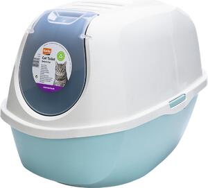 Lettiera per gatti Karlie Smart 52 x 39 x 41 cm, colore:acqua