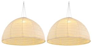 Set di 2 lampade da parete solari, colore bianco lino, 30 cm