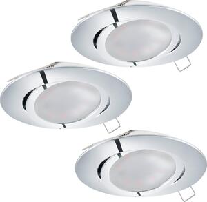 Eglo 95362 Tedo LED faretto da incasso set di 3 cromo