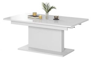 Tavolo allungabile Busetti in bianco opaco - L126-167 cm