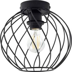 Plafoniera Lindby Danika, Ø 25 cm, nero, metallo