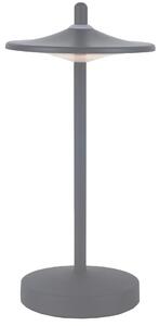 MÜLLER-LICHT Lampada da tavolo ricaricabile a LED 27700202, dimmerabile, 3000K, bianco caldo, grigio