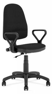 Sedia da ufficio Bravo in nero - H108 cm H108 cm EF019
