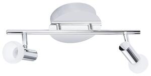 Lampada da soffitto a LED in cromo e vetro, lunghezza 38 cm, GLOSSY 1