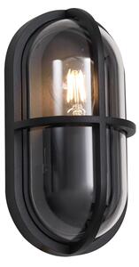 Lampada da parete per esterni nera ovale IP65 - Target