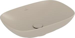 Villeroy & Boch Loop&Friends - Lavabo da appoggio, 560x380 mm, con sfioratore, CeramicPlus, Almond 4A4900AM