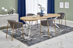 Tavolo Peroni allungabile in rovere dorato/bianco - L100-250 cm