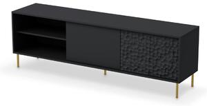 Credenza Bullet RTV-1 L180 cm in nero/oro
