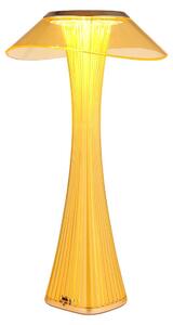 Lampada da tavolo a LED, oro, ambra, touch dimmer, batteria ricaricabile, H 27,4 cm