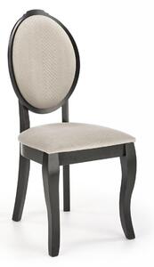 Sedia imbottita Velo beige/nero - H96