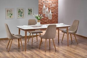 Tavolo allungabile Barret in mdf in bianco opaco - L90/190 x l80 x h75 cm