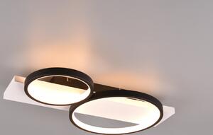 Lampada da soffitto a LED MEDERA 26W 3000K 3000lm in metallo nero, dimensioni: 8x53x34 cm, IP20, Trio