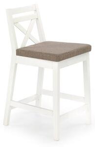 Sgabello da bar Borys Low in bianco/Inari23 - H 83 cm