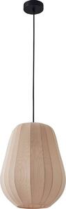 Lindby lampada a sospensione Helin, beige, Ø 30 cm, tessuto
