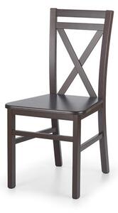 Sedia in legno + MDF Dariusz2 noce scuro - H 90 cm