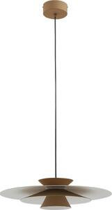 Lucande LED a sospensione Livie, beige, alluminio, Ø 50 cm