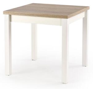 Tavolo allungabile Gracjan in rovere sonoma/bianco - L 80-160 x l 80 x h 76 cm