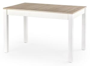 Tavolo Maurycy allungabile in rovere sonoma/bianco - L 118-158 x L 75 x H 76 cm