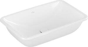 Villeroy & Boch Loop&Friends - Lavabo da incasso, 615x380 mm, con sfioratore, bianco alpino 4A580001