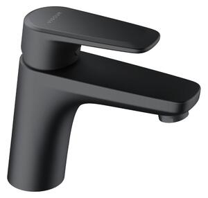 VIGOUR DERBY Miscelatore monocomando per lavabo senza scarico, nero opaco