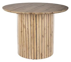 Tavolo rotondo Socrates in rovere artigianale - ø100/h76 cm