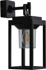 Lucande applique da esterno Milanka, 43 cm, nero, IP65, E27