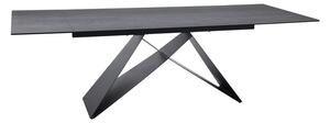 Tavolo allungabile Westin Ceramic PIETRA DI SAVOIA grigio/nero opaco - L160-240 cm