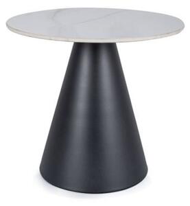 Tavolino da caffè Hill in nero/bianco - ø50/h46
