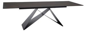 Tavolo allungabile Westin Ceramic OSSIDO BRUNO marrone/nero opaco - L160-240 cm