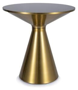 Tavolino da caffè Seti in nero/oro - ø50/h53