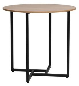 Tavolo rotondo Alto II in rovere/nero - ø80/h76 cm