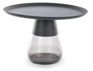 Tavolino da caffè Tiffany B in nero - ø70/h43 cm