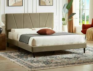 Letto Savana in velluto beige - Blu28 120x200 cm