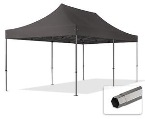 TOOLPORT 3x6m gazebo pieghevole, PREMIUM acciaio, grigio scuro