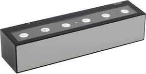 Lucande LED applique da esterno Selim, lunghezza 30 cm, nero