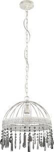 Lampadario Industrial Steeleville 1 Luce Acciaio Marrone E Bianco