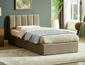 Letto Montreal in velluto beige - Blu28 90×200 cm