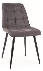 Sedia Chic Brego Brego grigio18/nero